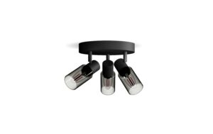 Philips 3er Spot  Palms 25W E14, rund, sz, ohne Leuchtmittel