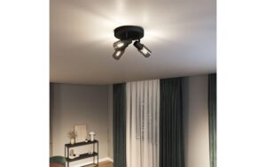 Philips 3er Spot  Palms 25W E14, rund, sz, ohne Leuchtmittel