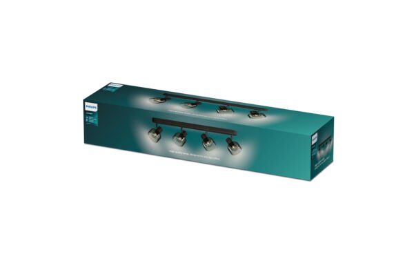 1787788_2 - Mediatech Philips 4er Spot Sleet 25W E14, sz, ohne Leuchtmittel
