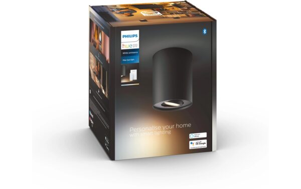 1787981_2 - Mediatech Philips Hue White amb. Pillar Spot 1 flg. schwarz 350lm inkl. Dimmschalter
