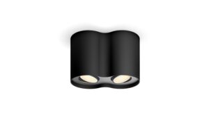 Philips Hue White amb. Pillar Spot 2 flg. schwarz 2x350lm inkl. Dimmschalter