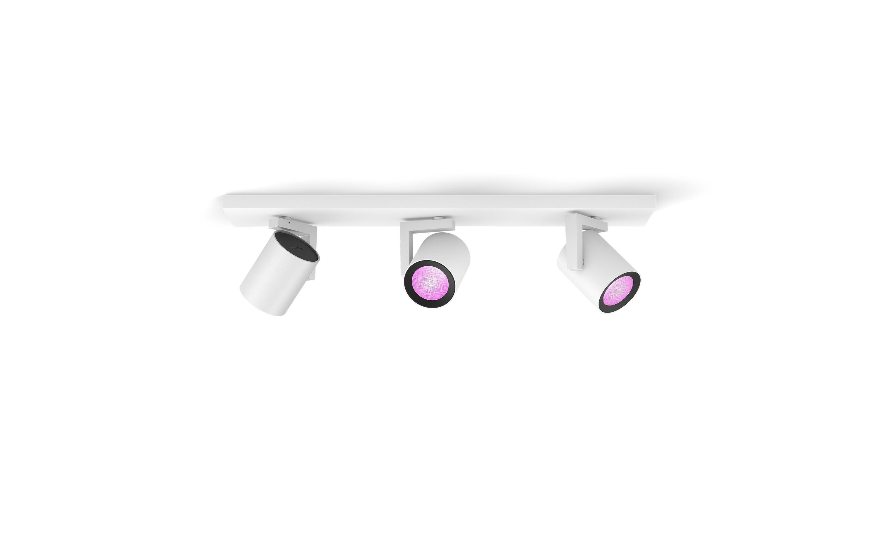 1787994 - Mediatech Philips Hue White & Col. amb. argenta 3 flg. weiss 3x350lm