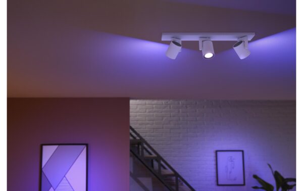 1787994_6 - Mediatech Philips Hue White & Col. amb. argenta 3 flg. weiss 3x350lm