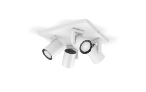 Philips Hue White & Col. amb. argenta 4 flg. weiss 4x350lm