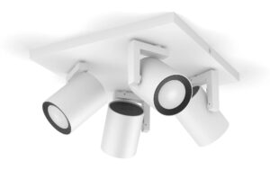 Philips Hue White & Col. amb. argenta 4 flg. weiss 4x350lm