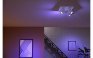 Philips Hue White & Col. amb. argenta 4 flg. weiss 4x350lm