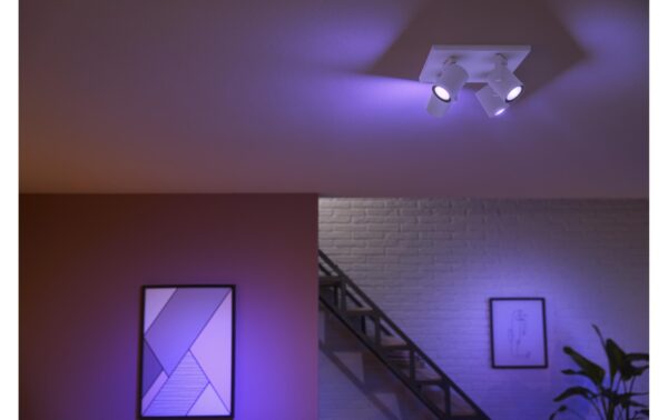 Philips Hue White & Col. amb. argenta 4 flg. weiss 4x350lm