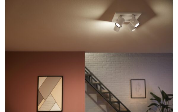 Philips Hue White & Col. amb. argenta 4 flg. weiss 4x350lm