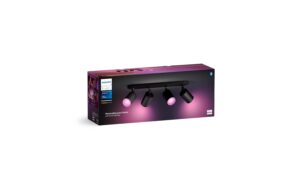 Philips Hue White & Col. amb. Fugato 4 flg. schwarz 4x350lm