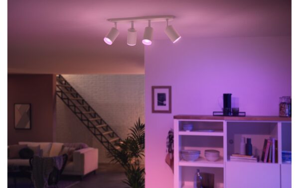 Philips Hue White & Col. amb. Fugato 4 flg. weiss 4x350lm