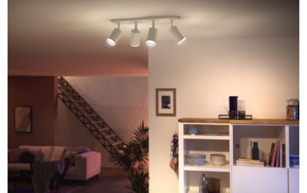 Philips Hue White & Col. amb. Fugato 4 flg. weiss 4x350lm