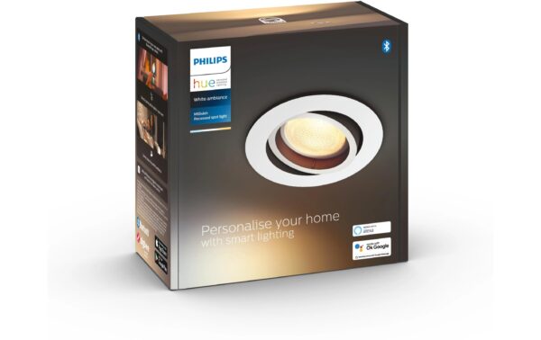 1788005_2 - Mediatech Philips Hue White amb Milliskin Einbauspot rund aluminium 350lm Erweiterung