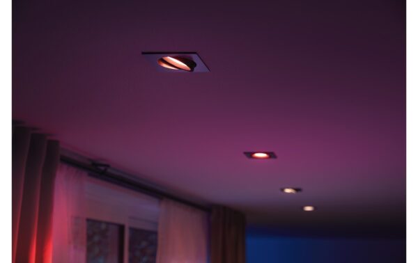 Philips Hue White & Col. amb. Centura Einbauspot eckig aluminium 350lm