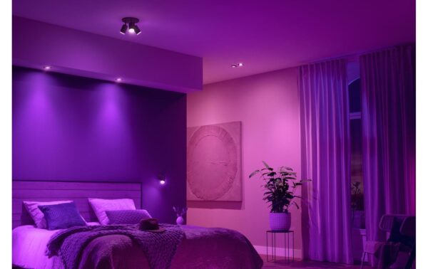 Philips Hue White & Col. amb. Centura Einbauspot rund schwarz 350lm