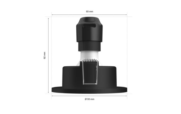 Philips Hue White & Col. amb. Xamento Einbauspots schwarz 3x350lm