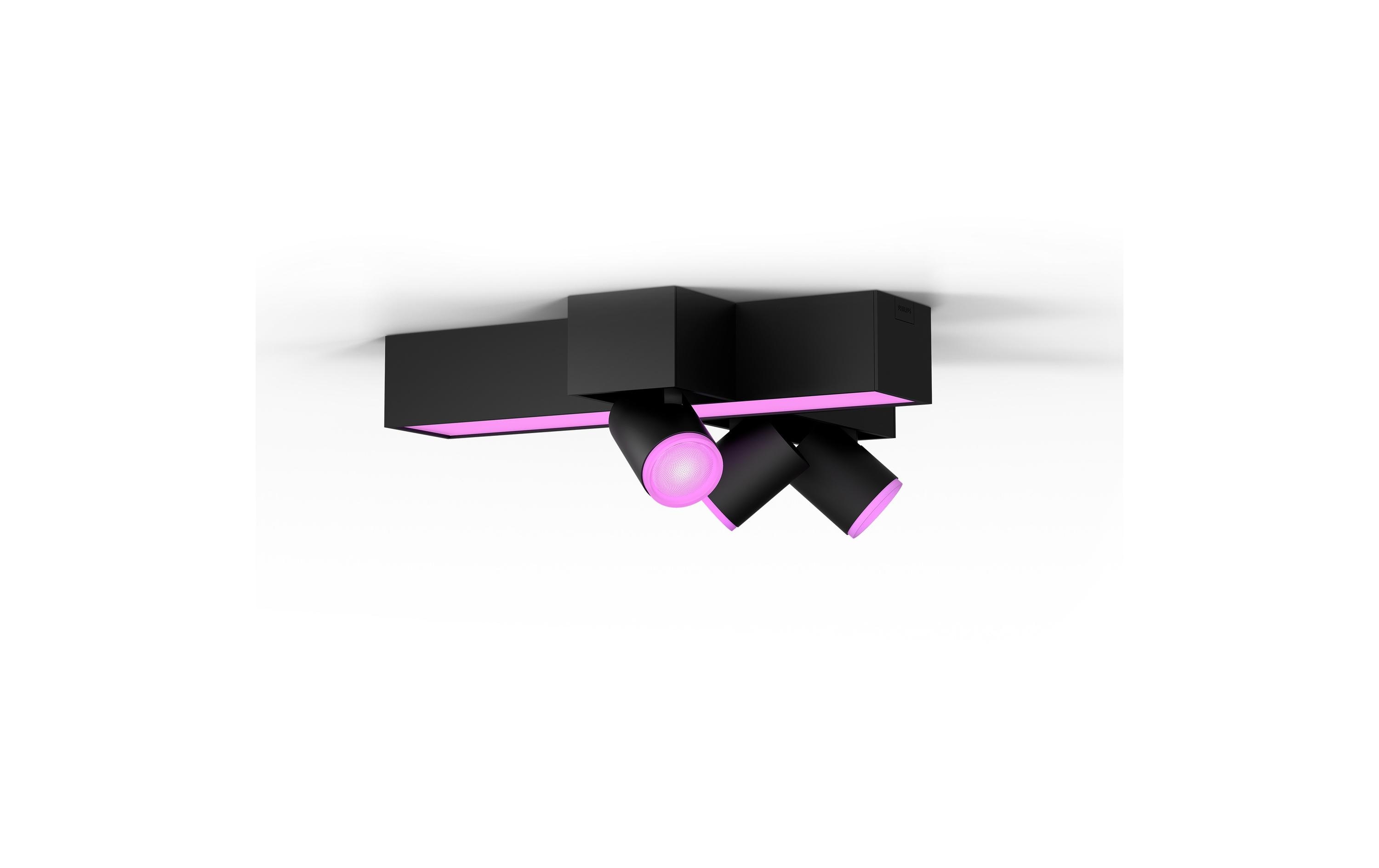 1788021 - Mediatech Philips Hue White & Col. amb Centris Cross Spot 3 flg. schwarz 2810lm