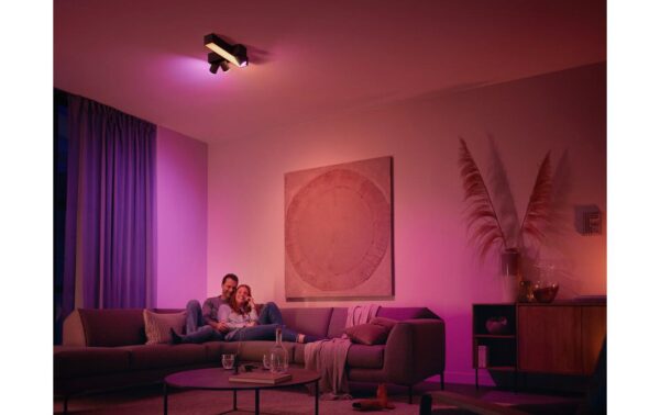 1788021_4 - Mediatech Philips Hue White & Col. amb Centris Cross Spot 3 flg. schwarz 2810lm