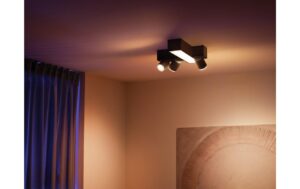 1788021_5 - Mediatech Philips Hue White & Col. amb Centris Cross Spot 3 flg. schwarz 2810lm