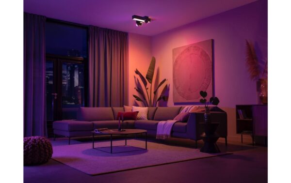 1788021_6 - Mediatech Philips Hue White & Col. amb Centris Cross Spot 3 flg. schwarz 2810lm