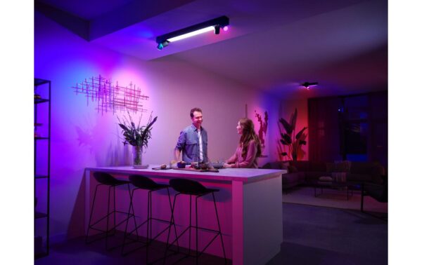 Philips Hue White & Col. amb Centris Cross Spot 4 flg. schwarz 4200lm