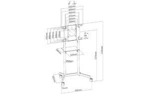 1789889_2 - Mediatech PureMounts PM-CART-80W Trolley Weiss