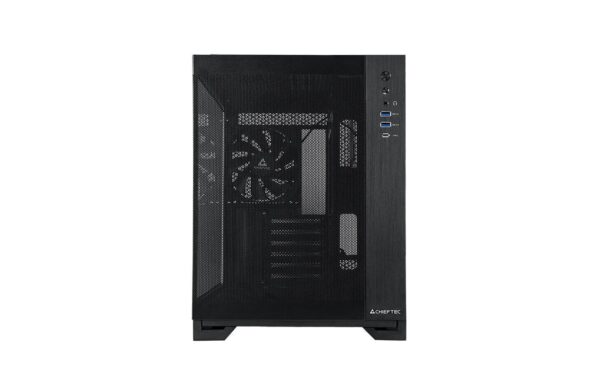 1790681_5 - Mediatech Chieftec mATX Gehäuse GM-30B-M-OP, black 2x 2.5, 2x 3.5, 3x 120mm-Lüfter vorinst.