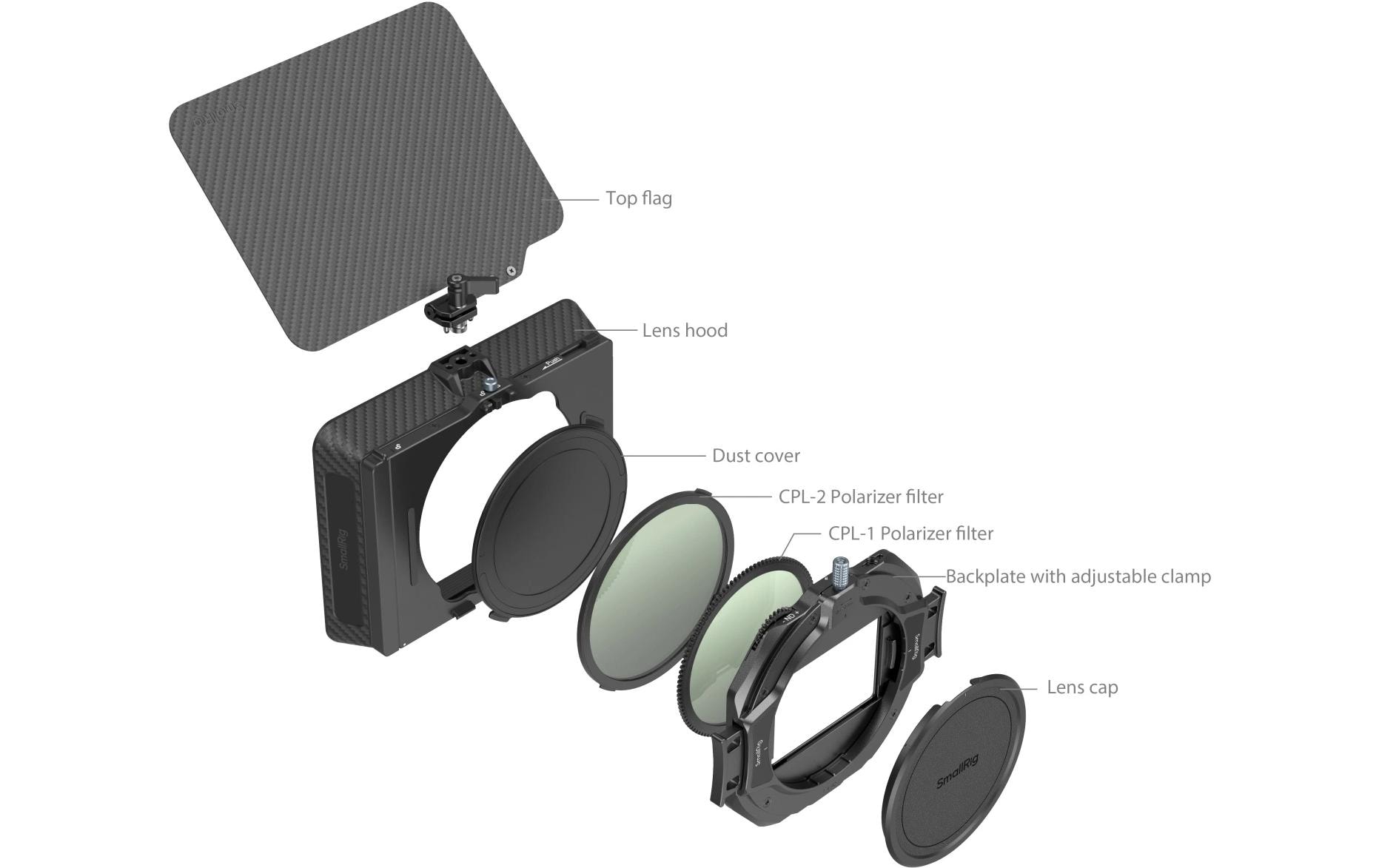 1791756_1 - Mediatech SmallRig Matte Box with Adjustable Clamp and VND Kit