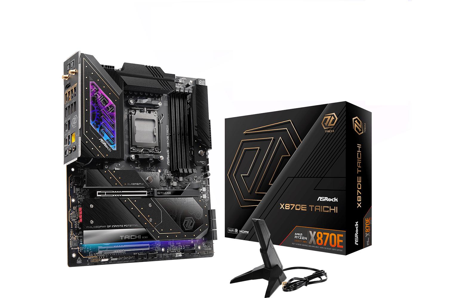 1793830 - Mediatech ASRock X870E TAICHI, ATX, AM5 AMD X870E, AM5, 4x DDR5, 2x PCI-E 5.0 kaufen Schweiz | Mediatech.ch