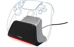 #image_title Trust GXT255 PS5 Charging Dock schwarz