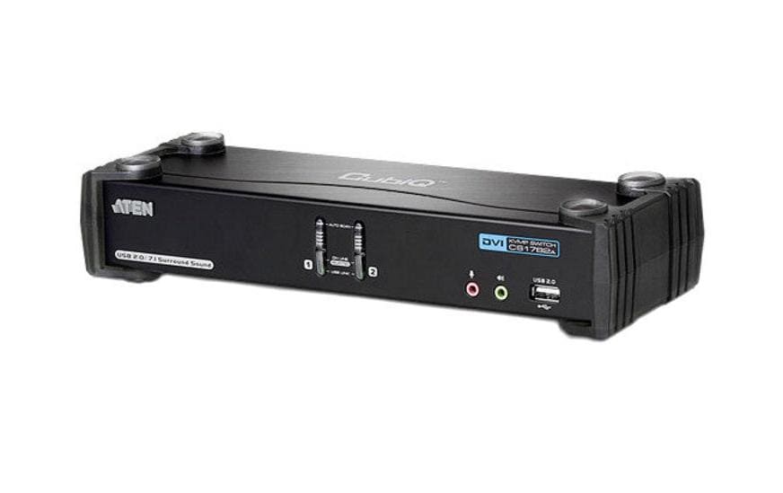 179616 - Mediatech Aten CS1782A: DVI KVM Switch, 2 Port Dual Link(2560x1600), 7.1 Audio, USB2.0 Hub kaufen Schweiz | Mediatech.ch