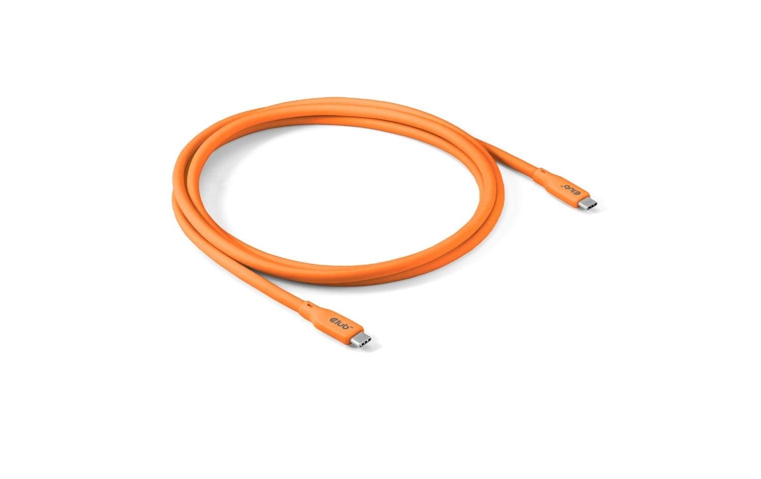 1796661 - Mediatech Club 3D, USB Lifestyle USB-C Kabel PD 240W,20Gbps 2m orange