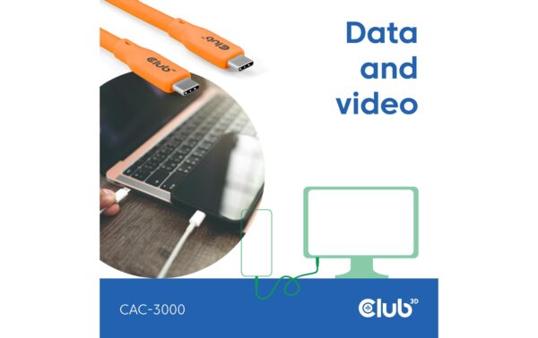 1796661_4 - Mediatech Club 3D, USB Lifestyle USB-C Kabel PD 240W,20Gbps 2m orange