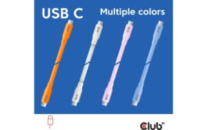 1796664_1 - Mediatech Club 3D, USB Lifestyle USB-C Kabel PD 240W,20Gbps 2m pink