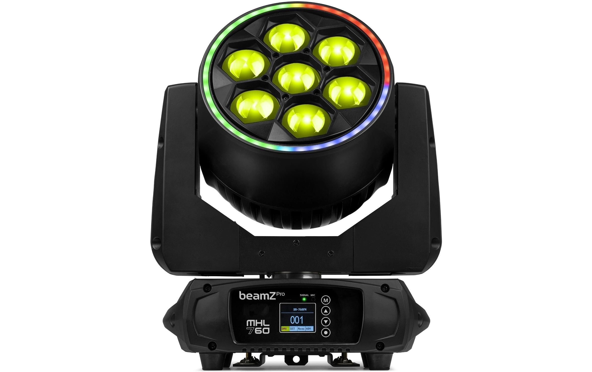 1797200_1 - Mediatech BeamZ Pro MHL760Set Moving Head, BeeEye, Zoom, 7x60W, RGBW,Set