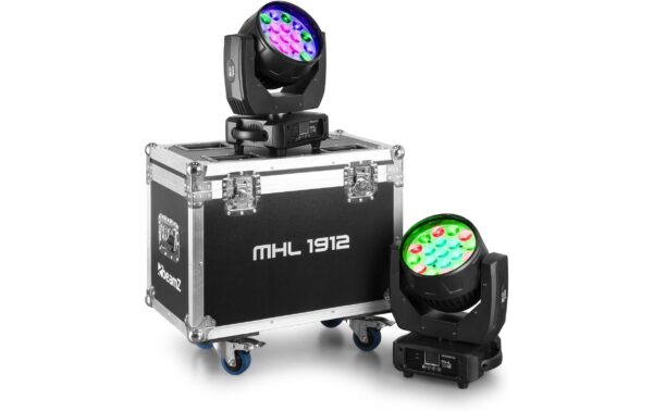 1797276_2 - Mediatech BeamZ MHL1912 SET Moving Head, LED, Wash, Zoom, 2x in FC