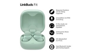 Sony LinkBuds Fit WF-LS910, grün Noise Cancelling