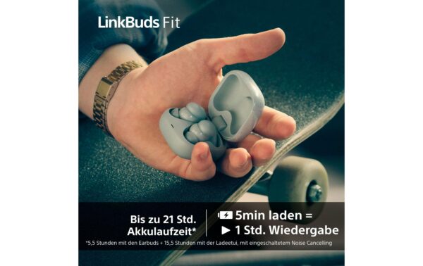 Sony LinkBuds Fit WF-LS910, grün Noise Cancelling
