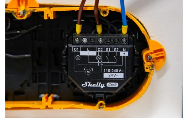 Shelly Plus 2PM Gen3 WiFi-SwitchX2 WLAN Schalt-Messaktor, 2x 10 A, Bluetooth