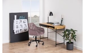 1799296_7 - Mediatech AC Design Bürostuhl Brooke rose mit Bremsrollen