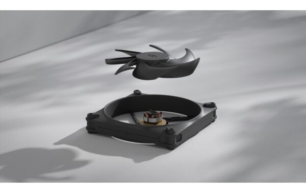 1802872_6 - Mediatech Gehäuselüfter Momentum 14 Schwarz 140x140x25mm