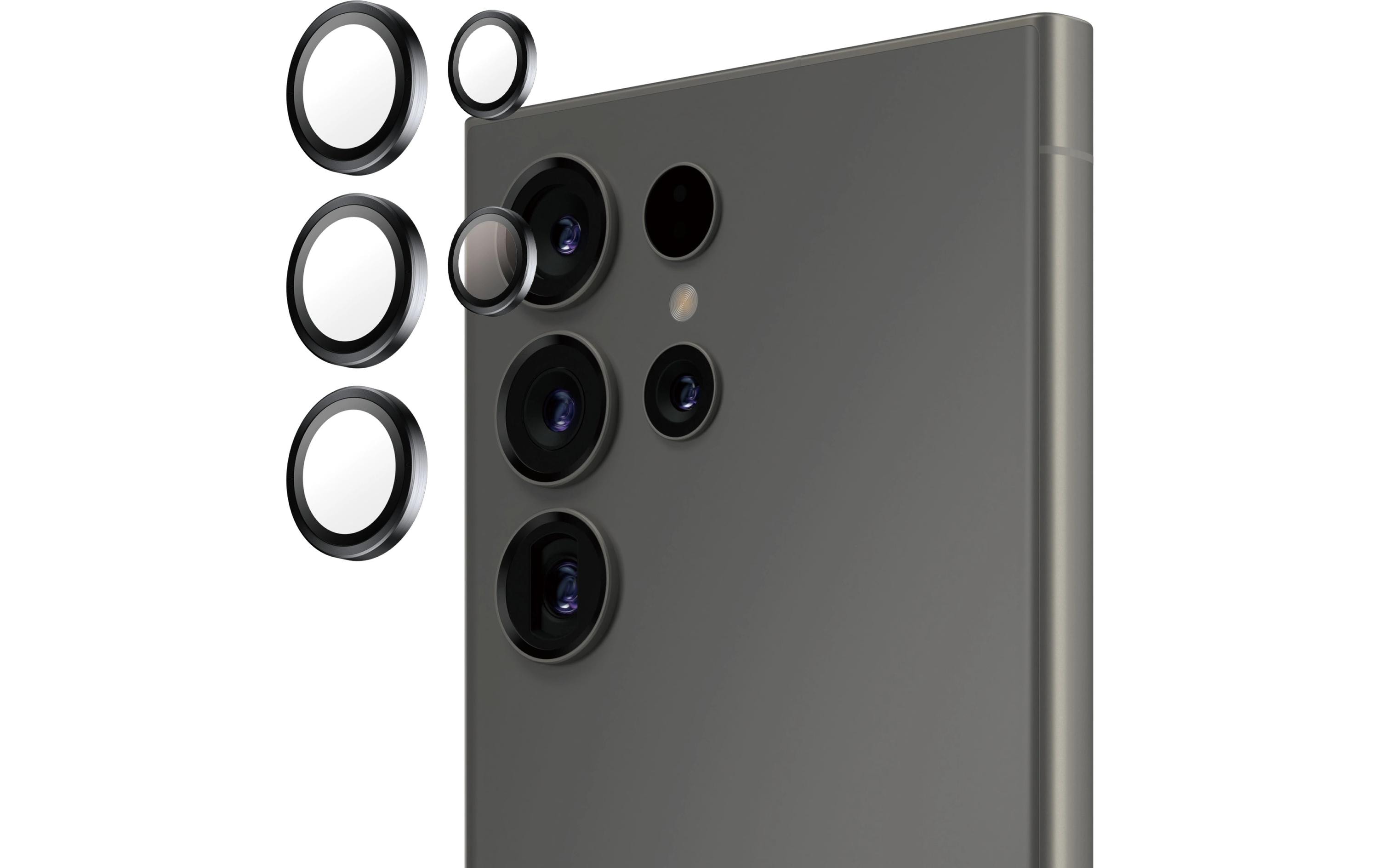 1804409 - Mediatech PanzerGlass Hoops, Schwarz Galaxy S25 Ultra