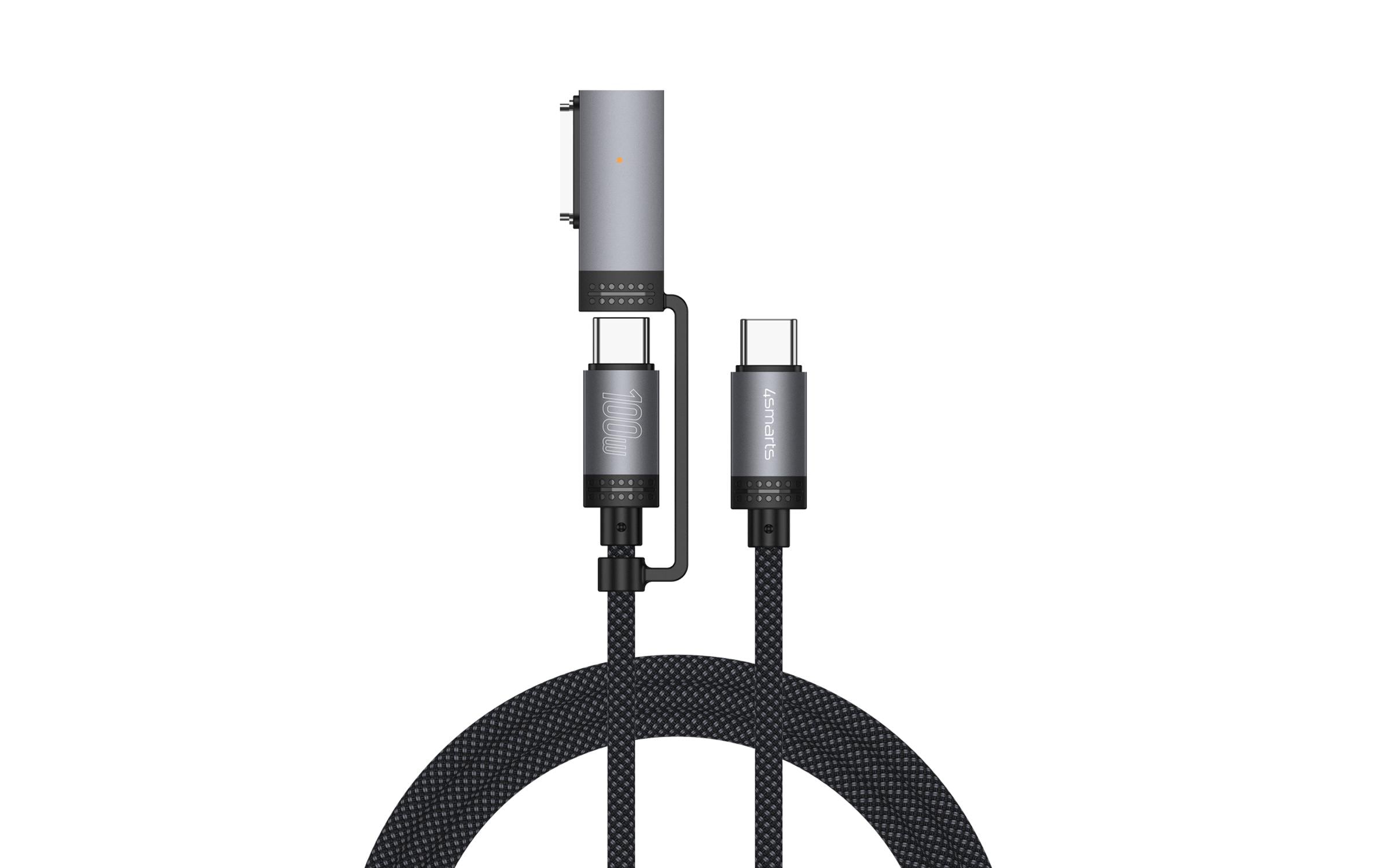 1806467 - Mediatech 4smarts Magsafe 3 Adapter und USB-C Kabel 100W, 2m, schwarz kaufen Schweiz | Mediatech.ch
