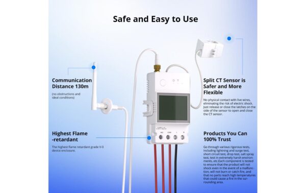 SONOFF WiFi-POW Ring Smart Power Meter DIY 230V 100A weiss