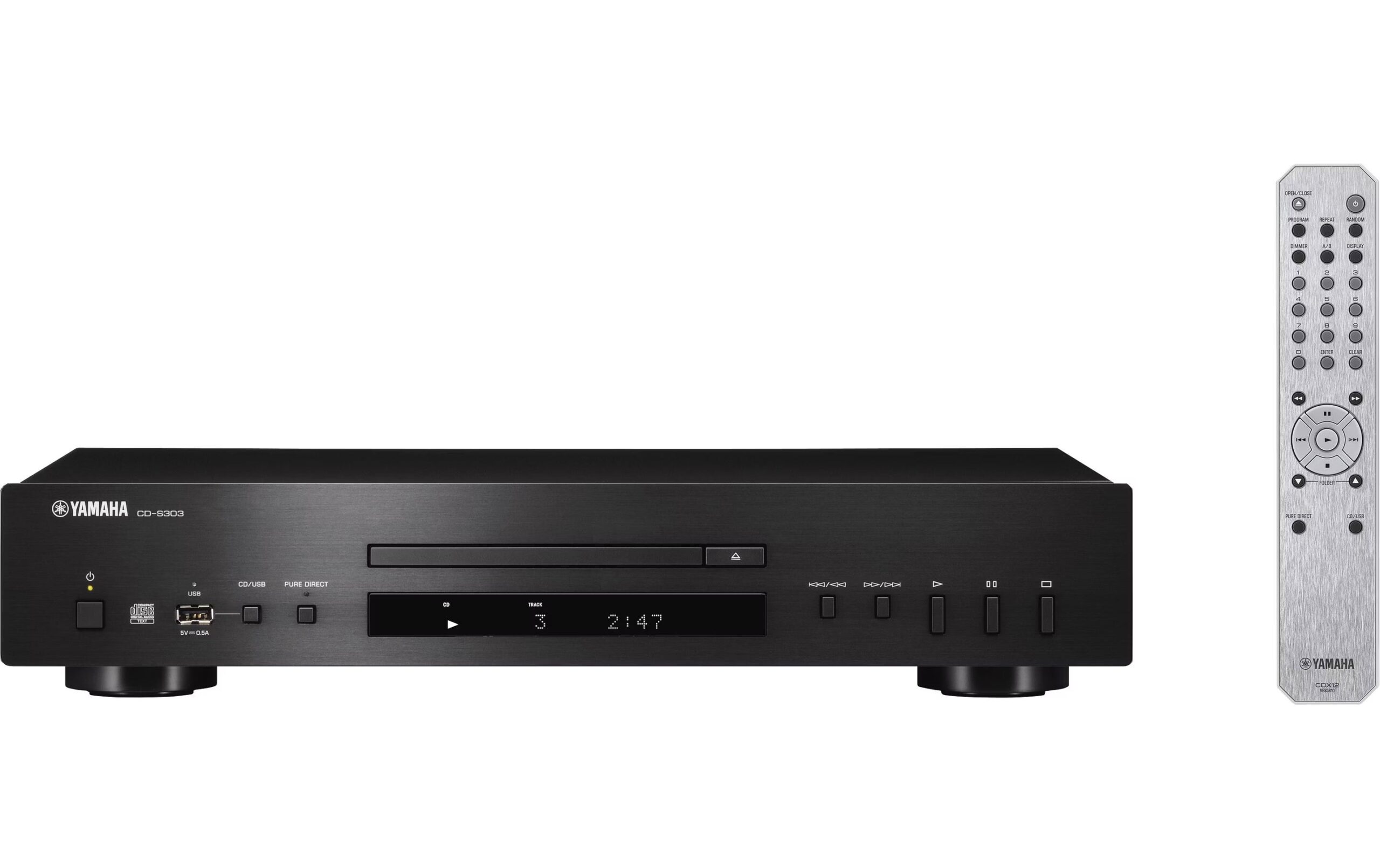 1808872 - Mediatech Yamaha CD-S303 CD-Spieler Schwarz, Pure-Direct, 10 Direktwahltasten kaufen Schweiz | Mediatech.ch