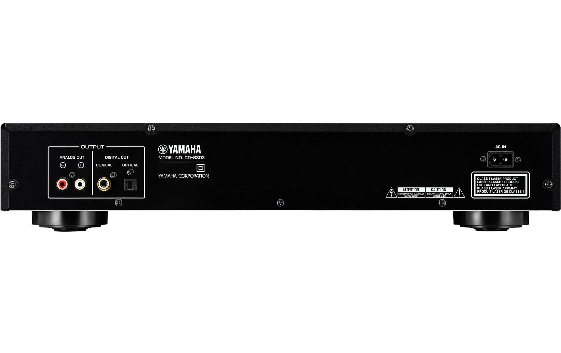 1808872_1 - Mediatech Yamaha CD-S303 CD-Spieler Schwarz, Pure-Direct, 10 Direktwahltasten