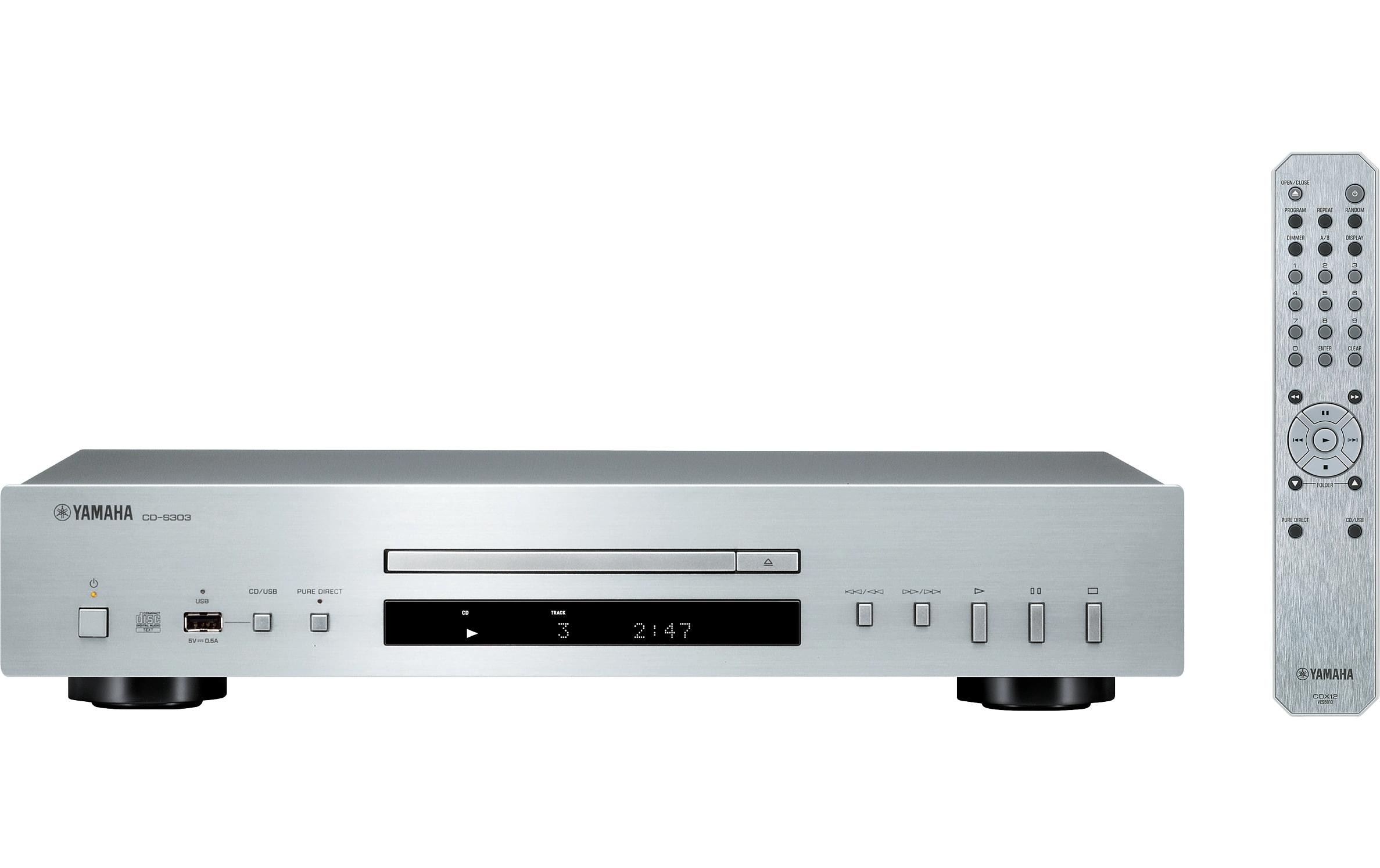 1808873 - Mediatech Yamaha CD-S303 CD-Spieler Silber, Pure-Direct, 10 Direktwahltasten kaufen Schweiz | Mediatech.ch