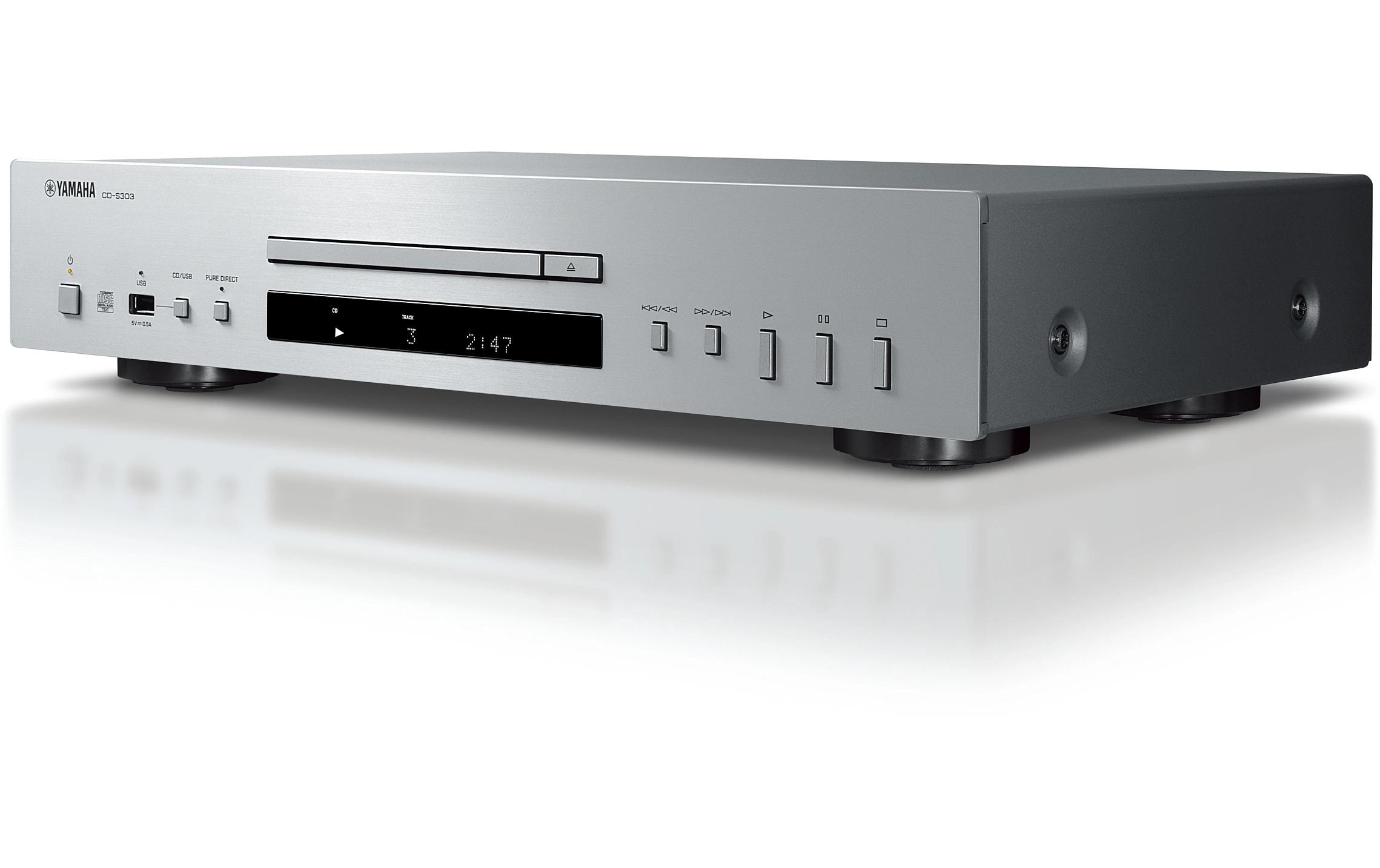 1808873_1 - Mediatech Yamaha CD-S303 CD-Spieler Silber, Pure-Direct, 10 Direktwahltasten