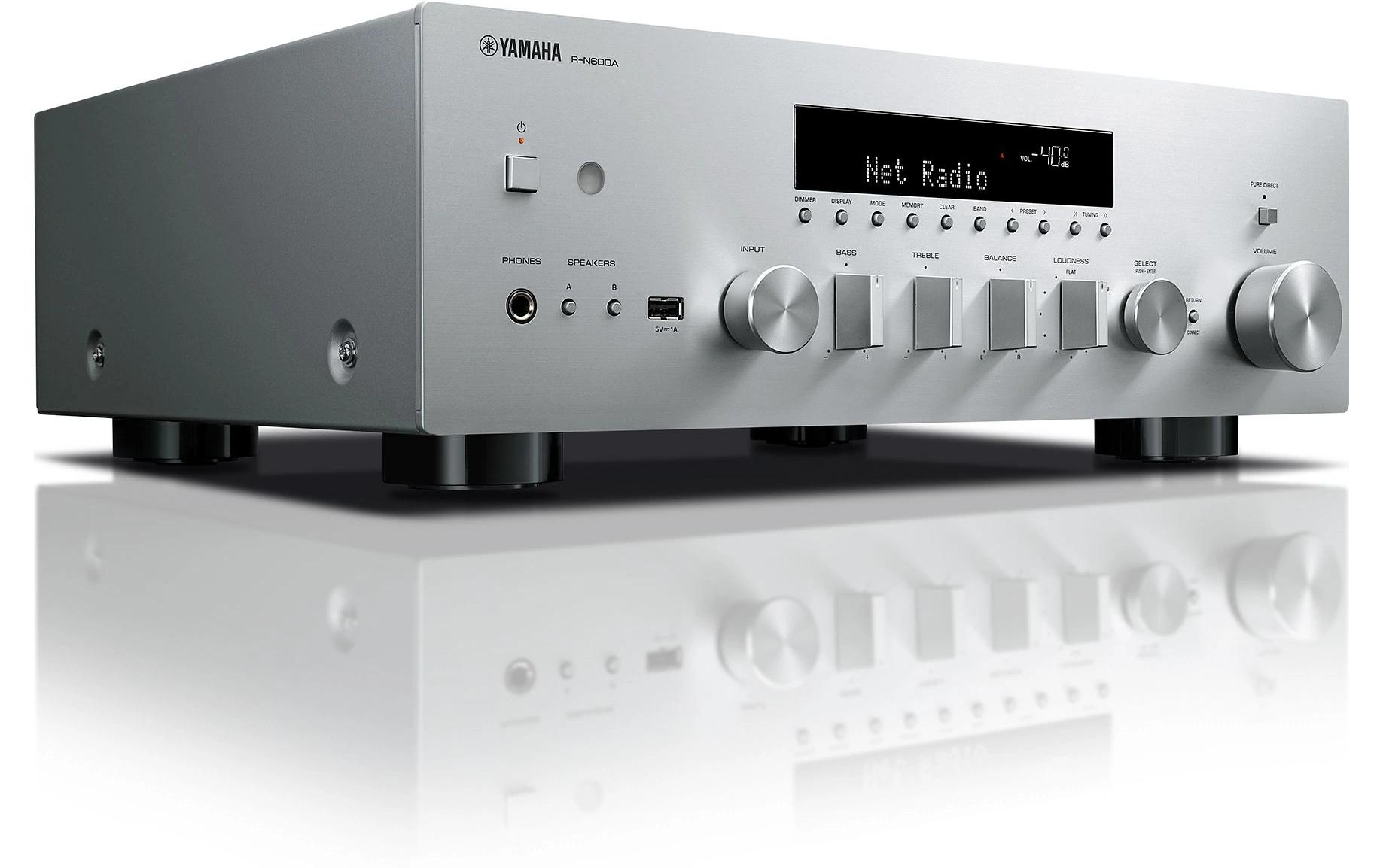 1808875_1 - Mediatech Yamaha R-N 600A Stereo-Netzwerkreceiver Silber, DAB+, MC, Streaming, MusicCast