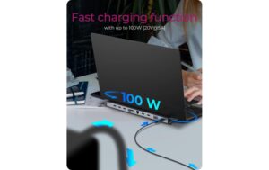 ICY BOX IB-DK2106a-CPD Dockingstation USB Type-C mit 3fach Videoausgabe