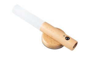 FTM Magnetische Wandleuchte hellbraun 2Stk, Holz